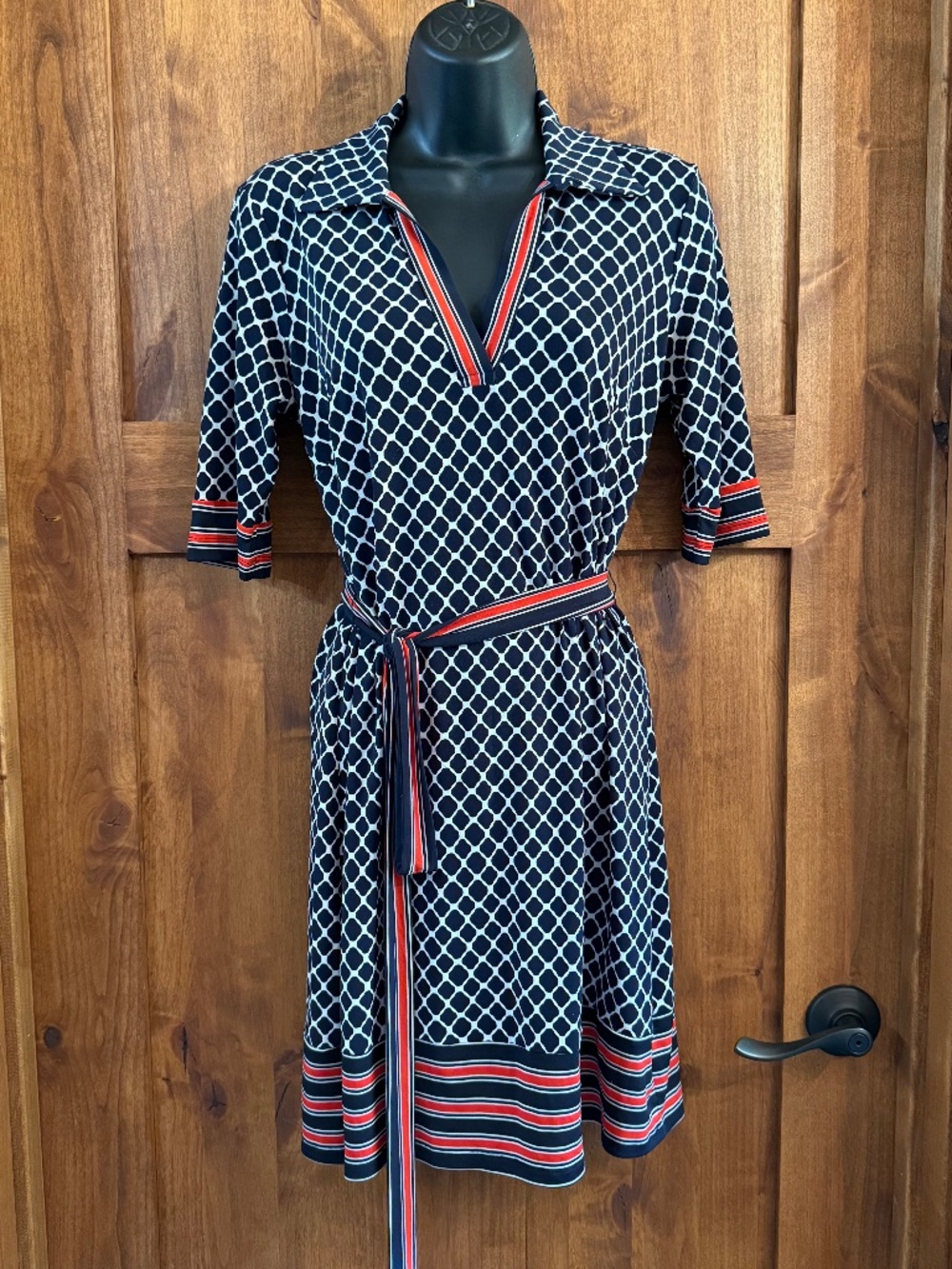 Navy/Red En Focus Dress 4P